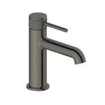 Imagen de Grifería de lavatorio Monocomando bajo de mesada grafito volante labrado