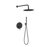Imagen de Grifería de ducha Monocomando de embutir con transferencia Fasano Negro Mate