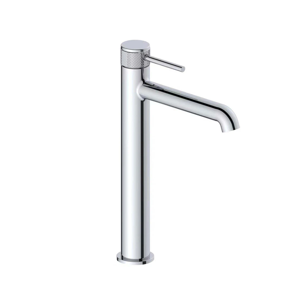 Imagen de Grifería de lavatorio Monocomando Alto de mesada volante labrado cromo