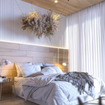 Imagen de Porcelanato para piso y pared Albero Miel 18x113 cm Mate y Rectificado