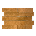 Imagen de Cerámica de pared Brick Aquarela Terra 7,5x25 cm Brillante