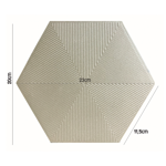 Imagen de Cerámica para pared Connect Sand Hexagonal Mate