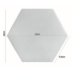 Imagen de Cerámica para pared Connect Blanco Hexagonal Mate