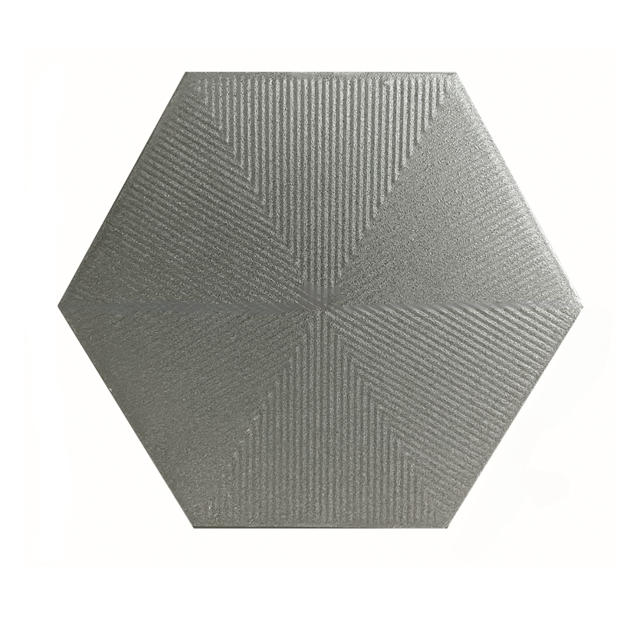 Imagen de Cerámica para pared Connect Gris Hexagonal Mate