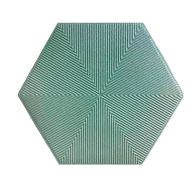 Imagen de Cerámica para pared Connect Green Hexagonal Mate