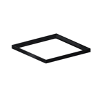 Imagen de Porta rejillas cuadrado 10 cm Negro mate ELLEVE