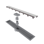 Imagen de ELLEVE Receptaculo c/sifón tapa ac inox 60cm Smart