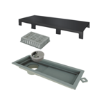 Imagen de ELLEVE Receptaculo tapa ac inox grafito 25cm Tiny