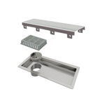 Imagen de ELLEVE Receptaculo tapa inox satinado 25cm Tiny