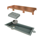 Imagen de Receptaculo tapa ac inox red gold 25cm Tiny ELEVE