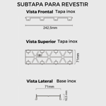 Imagen de ELLEVE Receptaculo tapa oculta 25cm Tiny