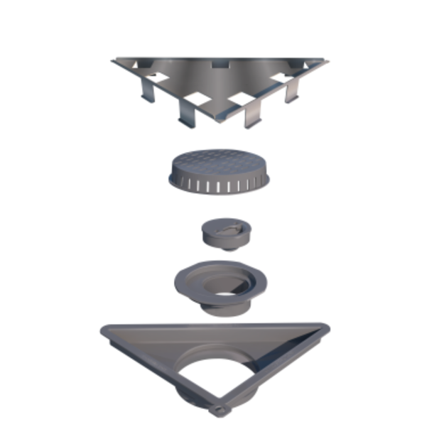 Imagen de ELLEVE Receptaculo tapa oculta Vertex