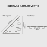Imagen de ELLEVE Receptaculo tapa oculta Vertex