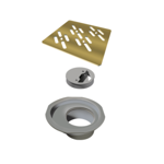 Imagen de ELLEVE Receptaculo cuadrado 100mm dorado