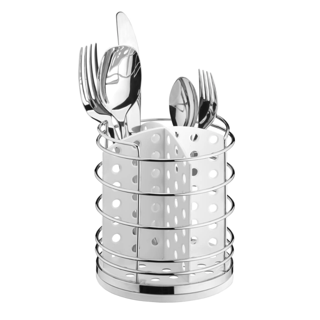 Imagen de ESCURRE CUBIERTOS BLANCO Y CROMO