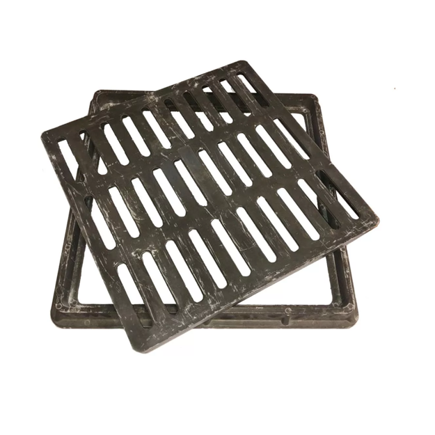 Imagen de Tapa y marco resina reja 60 x 60 cm peatonal C / DETALLE