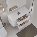 Imagen de Mueble de baño Suspendido Alice Blanco 100cm sin bacha