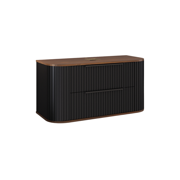 Imagen de Mueble de baño Suspendido Alice Negro 100cm  sin bacha