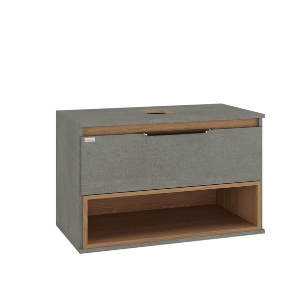 Imagen de Mueble de baño suspendido Isadora Grigio con Catedral 78cm sin bacha