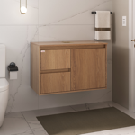 Imagen de Mueble de baño suspendido Nicole catedral 78cm sin bacha