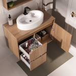 Imagen de Mueble de baño suspendido Nicole catedral 78cm sin bacha