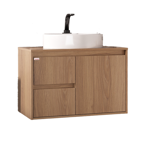 Imagen de Mueble de baño suspendido Nicole catedral 78cm con Bacha de Loza