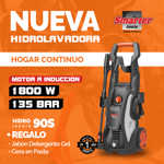 Imagen de Hidrolavadora 1800w induccion 90s