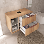 Imagen de Mueble de baño suspendido Livia catedral 78cm sin Bacha