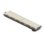 Imagen de NOVII Receptaculo pvc s/sifon tapa beige50cm perforada