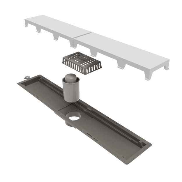 Imagen de NOVII Receptaculo c/sifon tapa blanca 50cm salida centrada