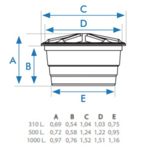 Imagen de Tanque de Agua Fortlev 1000L de Polietileno