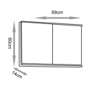 Imagen de Botiquín Gabriela 90 cm cacau