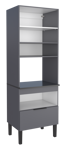 Imagen de Mueble alto para horno CISNE 800mm gris COZIMAX