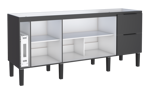 Imagen de Mueble bajo mesada cocina Cisne 200cm gris Cozimax