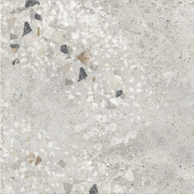 Imagen de Porcelanato para piso y pared Oporto Gris 80x80 cm satinado y rectificado