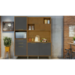 Imagen de Mueble de cocina Kit Loft Gris 6 Puertas 2 cajones