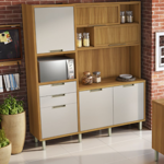 Imagen de Mueble de cocina Kit Loft Off White 6 Puertas 2 cajones
