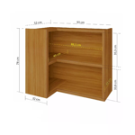 Imagen de Aéreo Baronesa Esquinero 93x52 Freijo