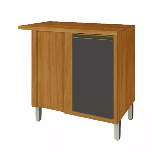 Imagen de Bajo mesada Baronesa esquinero Grafito 93x52