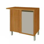 Imagen de Bajo mesada Baronesa esquinero Off White 93x52