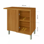 Imagen de Bajo mesada Baronesa esquinero Off White 93x52