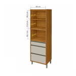 Imagen de Armario Baronesa 1 puertas 3 cajones Off White