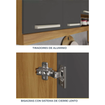 Imagen de Aéreo Burguesa 80 cm Gris 1 Puerta