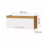 Imagen de Aéreo Burguesa 80cm Blanco 1 Puerta