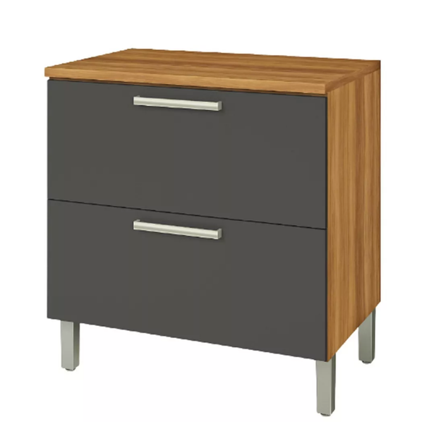 Imagen de Bajo mesada Burguesa Gris 80cm 1 puerta 1 cajón