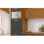 Imagen de Armario Princesa 2 puertas 3 cajones Gris/freijo 64cm