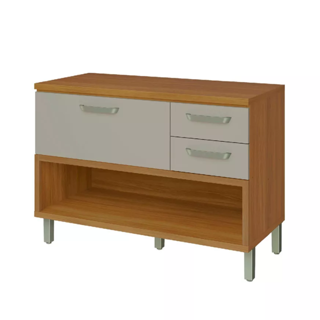 Imagen de Bajo mesada Princesa 120 cm 1 puerta 2 cajon Off White