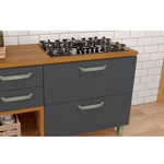 Imagen de Bajo mesada Princesa 80cm 1 puerta 1 cajón Gris