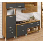 Imagen de Bajo mesada Princesa 80cm 1 puerta 1 cajón Gris