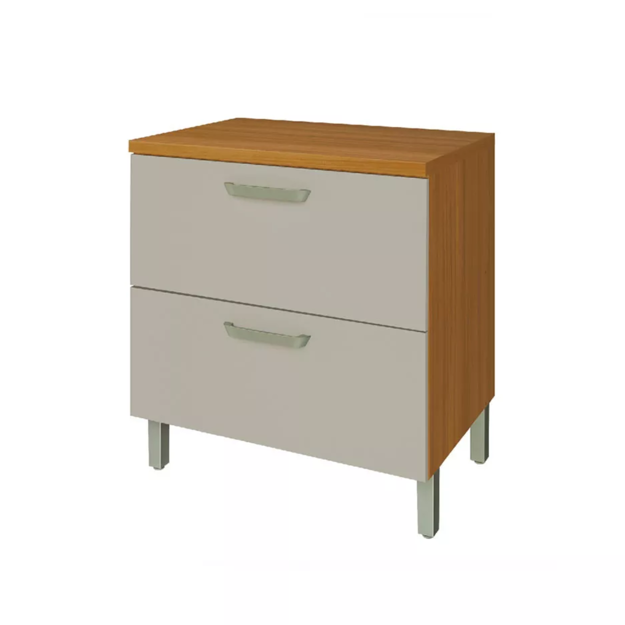 Imagen de Bajo mesada Princesa 80cm 1 puerta 1 cajón Off White